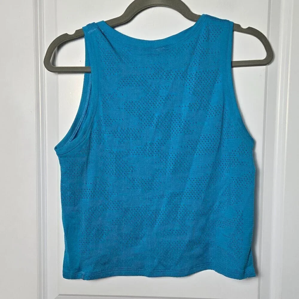 Lululemon Train to Be Tank *Camo - 6 Blue Teal